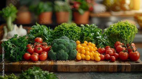 Vibrant Vegetable Tapestry  Still Life in Healthcare Setting