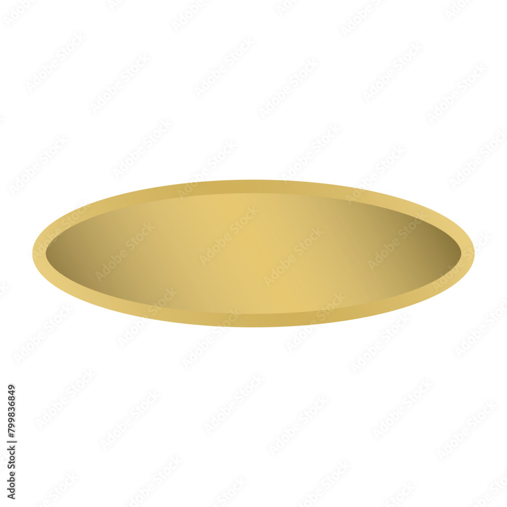 Gold Isolated Button Gold Isolated Button