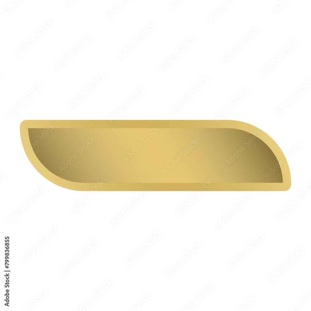 Gold Isolated Button Gold Isolated Button