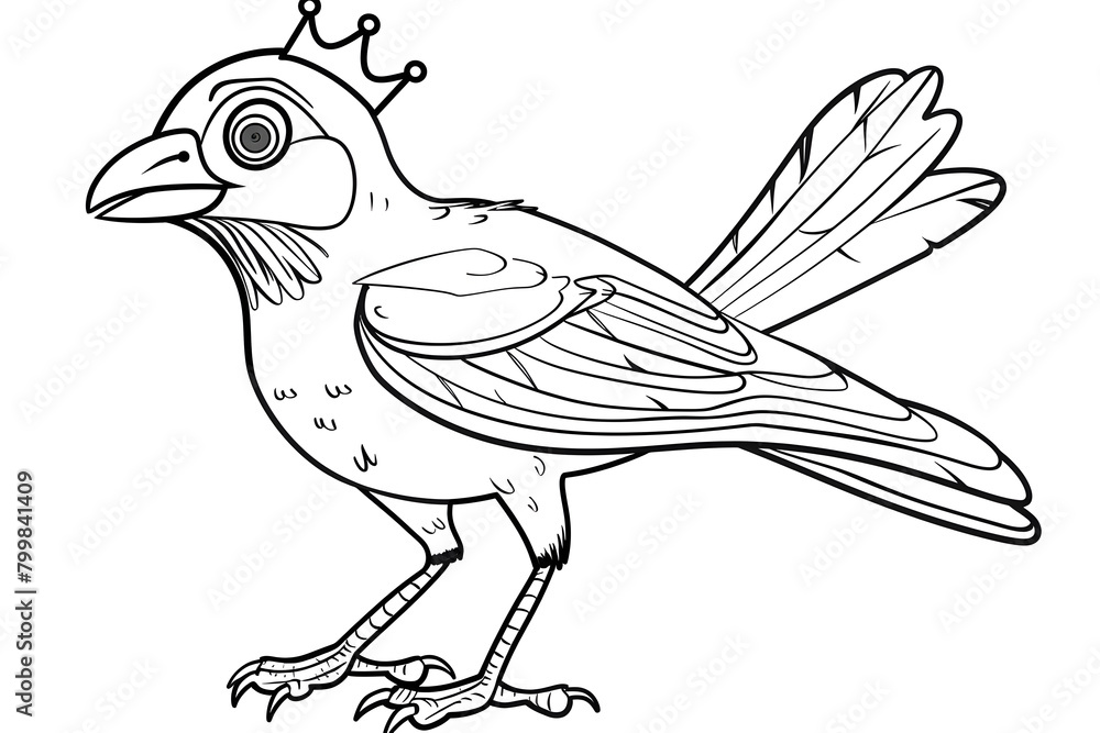 Naklejka premium Creative Coloring Page for Kids