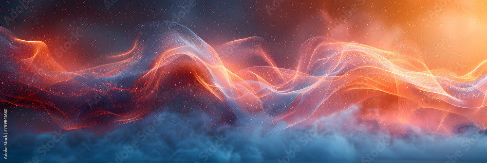 Cyber Dreamscape: Abstract Digital Background