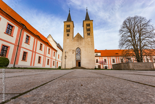 Premonstratensian Monastery from 12th century. Milevsko, Czech Republic. photo