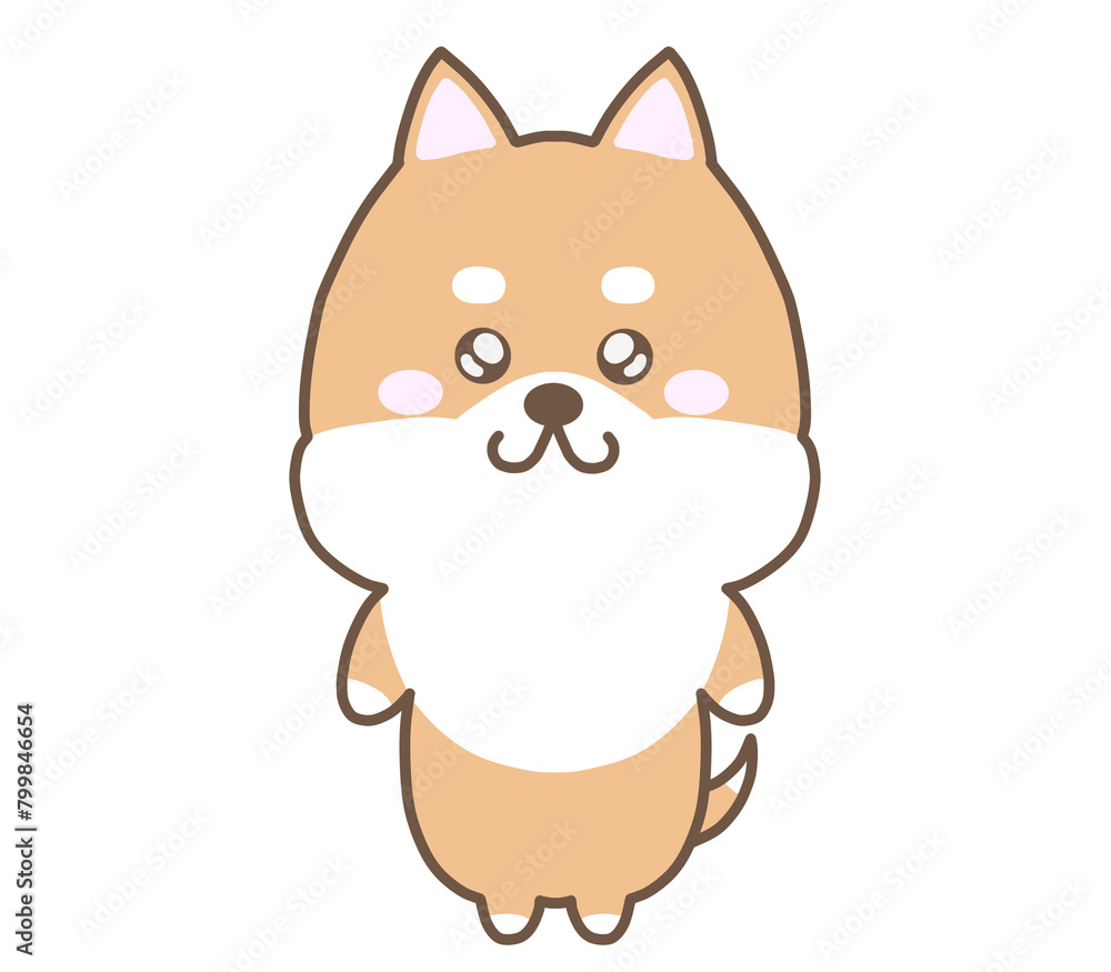 Fototapeta premium ぴえん顔のいぬ