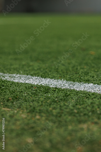 Green Soccer Field or Football Field front View with Grass Texture and Pattern, Football Pitch NFL