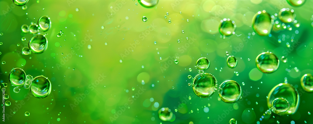 Sustainable Energy Vision: Green Water Droplets as Hydrogen Metaphor