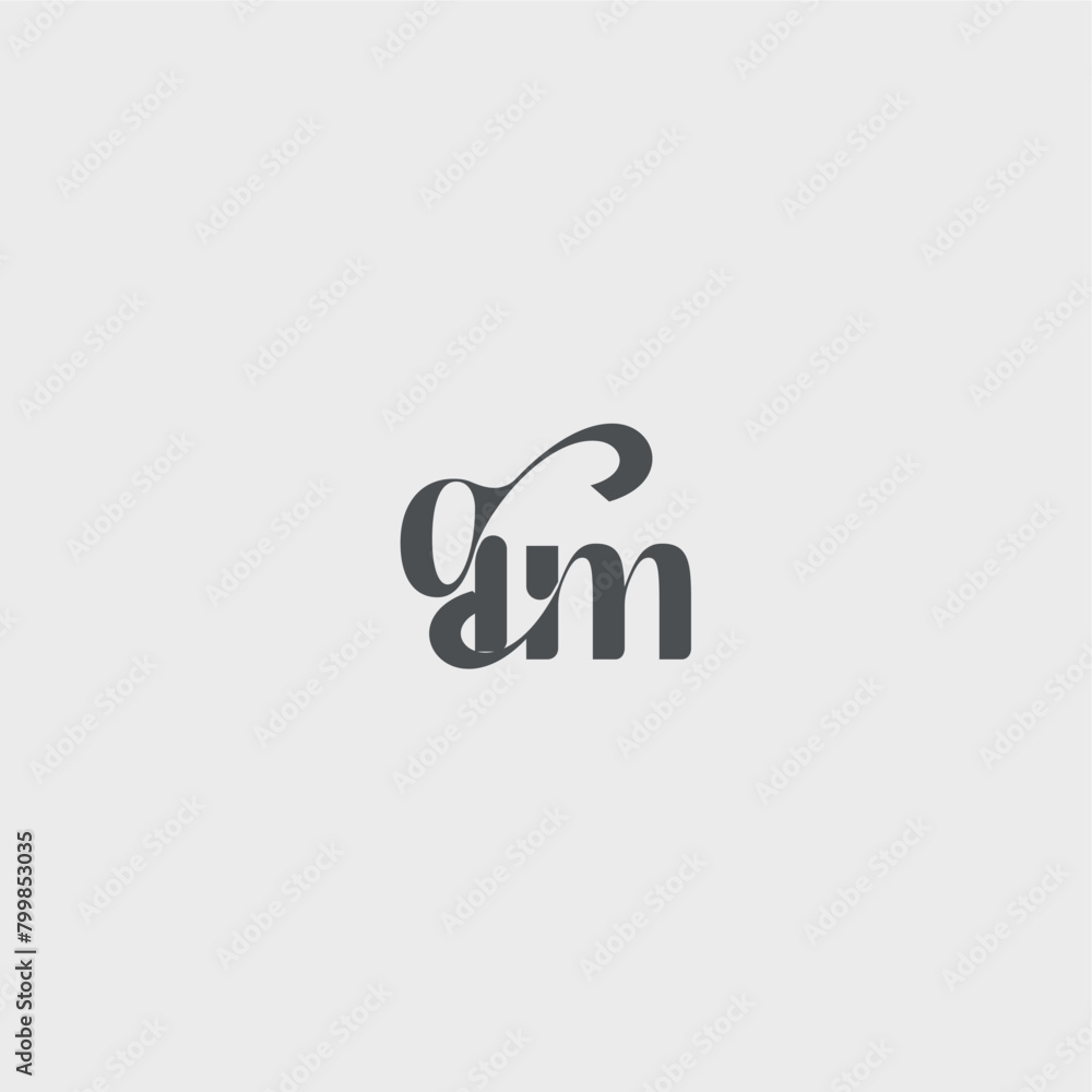 beauty monogram initial logo simple and minimalism QM Classy black fashion letter beauty monogram initial logo simple and minimalism QM Classy black fashion letter