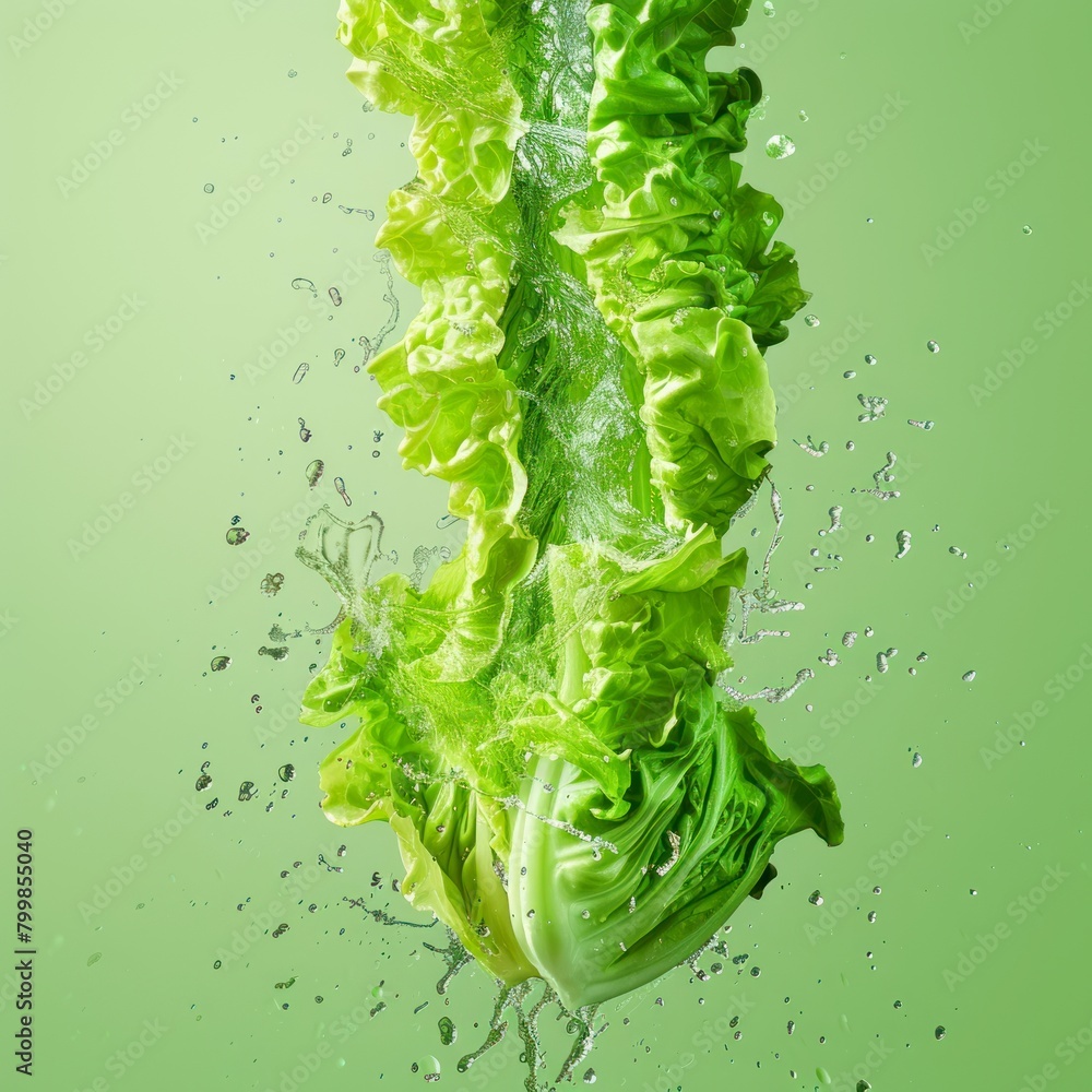 Photo of a fresh celtuce Photo of a fresh celtuce