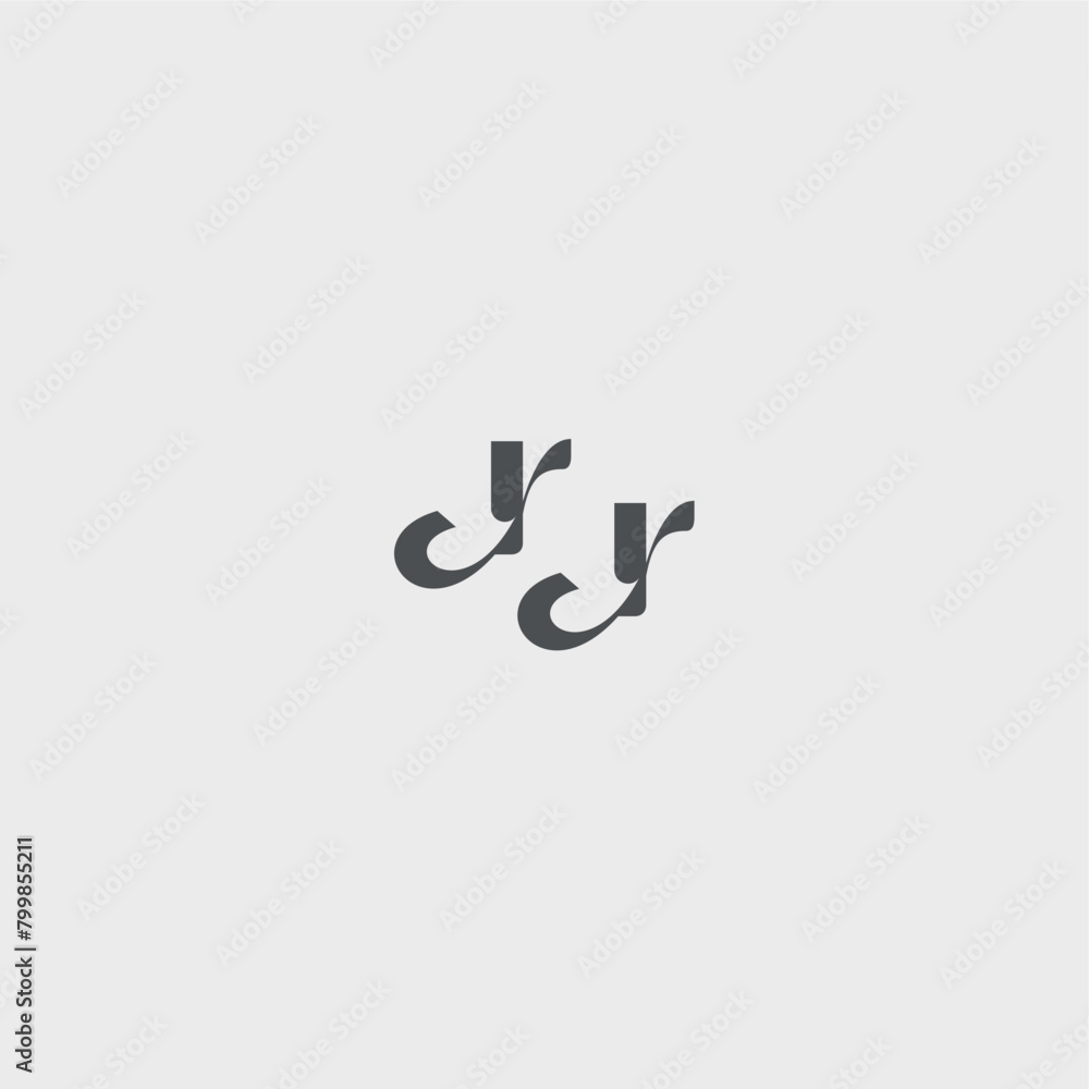 beauty monogram initial logo simple and minimalism RR Classy black fashion letter beauty monogram initial logo simple and minimalism RR Classy black fashion letter