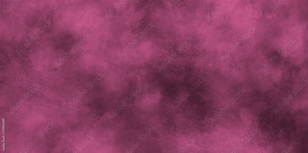 Ink effect light pink color shades gradient pink grunge texture, abstract color pink texture background on black canvas with smoke, Soft and cloudy watercolor stain of pink paint texture.