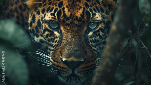 wallpaper of a leopard's intense stare captured in a close-up © Pervaiz
