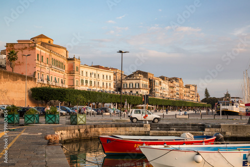 Italy, Sicily, Ortygia, Syracuse, harbour photo