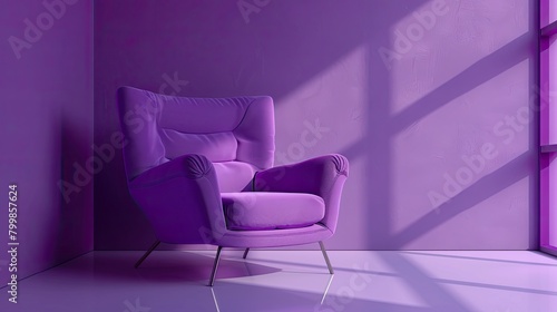  armchair furniture  design template  purple  dominant color  color theory  realistic mockup  high definition 8K  complimentary color scheme  decor  interior design  comfort  modern  quality  luxury  