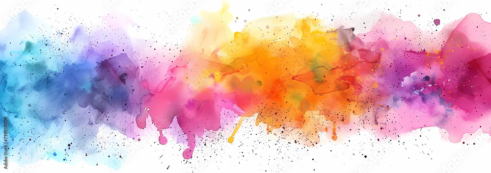 Abstract colorful watercolor background
