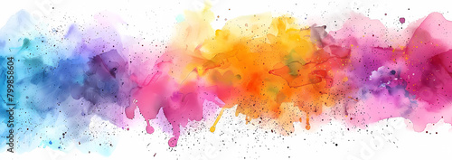 Abstract colorful watercolor background © Asep