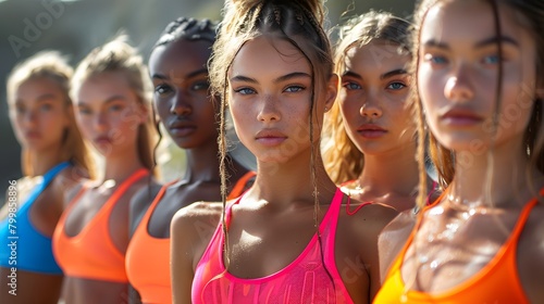 the power of self-assuredness as our diverse lineup of models confidently flaunt stylish athletic wear, each look a reflection of personal style and empowerment