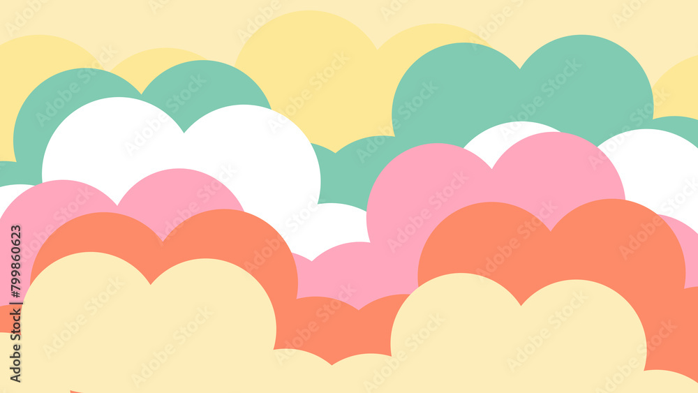 colorful cloud in the sky, spring color