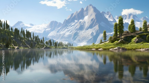 lake in the mountains © MA Studio