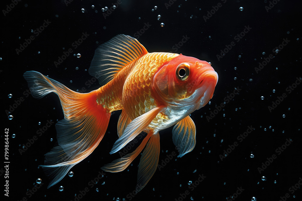 魚, 赤, 金魚, ヒレ, ペット, 黒, 黒背景, black, black background, fish, red, goldfish, fin, pets 魚, 赤, 金魚, ヒレ, ペット, 黒, 黒背景, black, black background, fish, red, goldfish, fin, pets