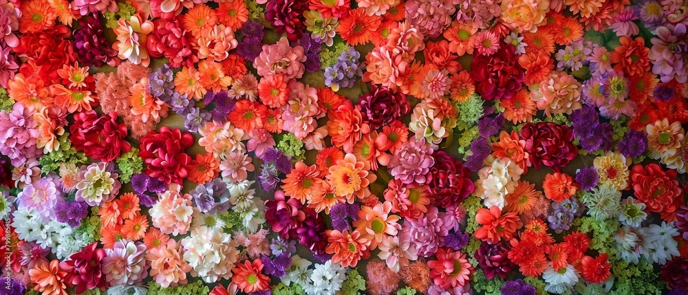 Flower wall background