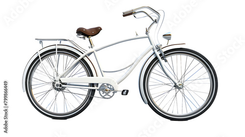 full-size bike on a transparent background 