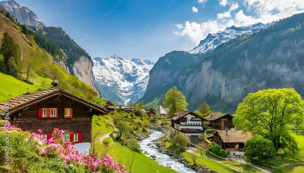 Alpine Charm: Exploring a Swiss Mountain Village