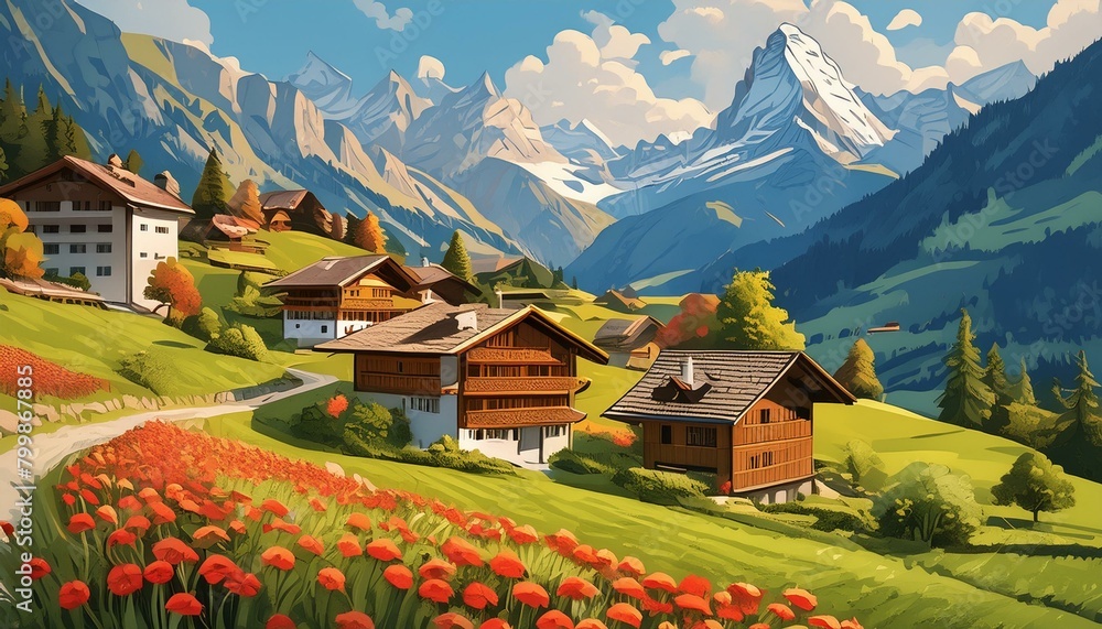 Alpine Charm: Exploring a Swiss Mountain Village