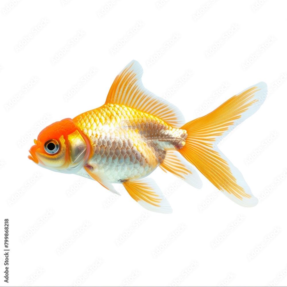 goldfish isolated on white background goldfish isolated on white background