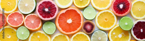 A variety of citrus fruits  including oranges  grapefruits  and lemons.