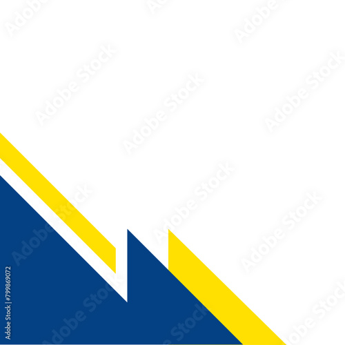 Blue Modern Geometric Corner