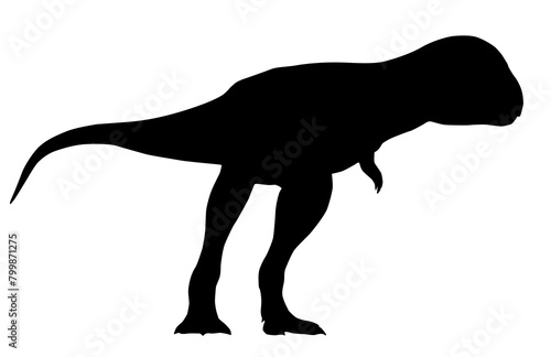 silhouette of a dinosaur on a white background