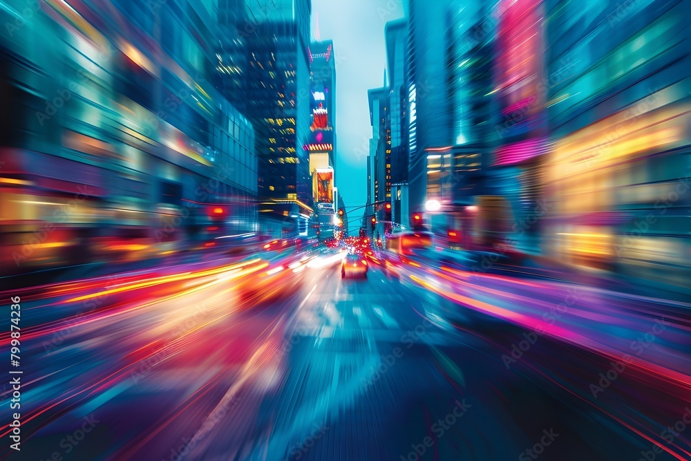 Blurred Cityscape of Vibrant Metropolitan Motion Showcasing Dynamic Urban Landscape Blurred Cityscape of Vibrant Metropolitan Motion Showcasing Dynamic Urban Landscape