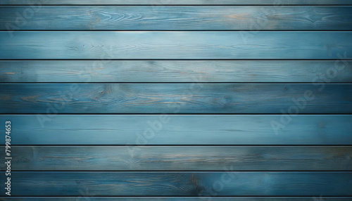 木製のパネル　水平　木　板　カラフル　青