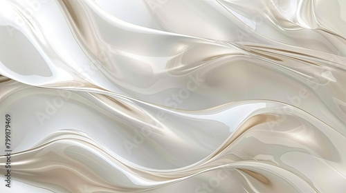 white cream abstract 3d render