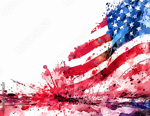 Vibrant Flag of the United States