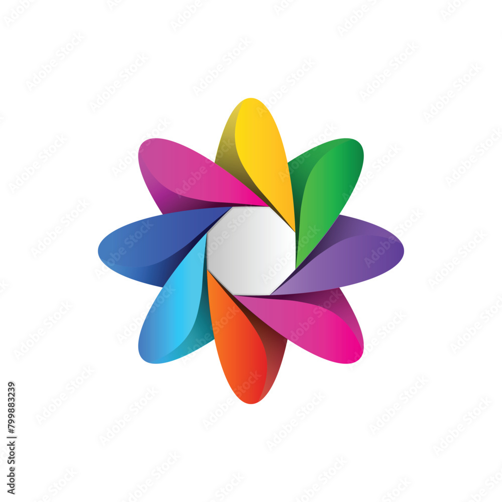 colorful pinwheel isolated on white colorful pinwheel isolated on white
