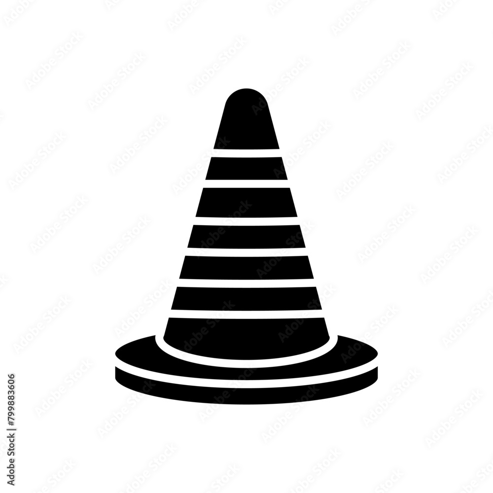 Traffic cone icon vector. Road token. Accident symbol. Crash logo. Traffic cone icon vector. Road token. Accident symbol. Crash logo.