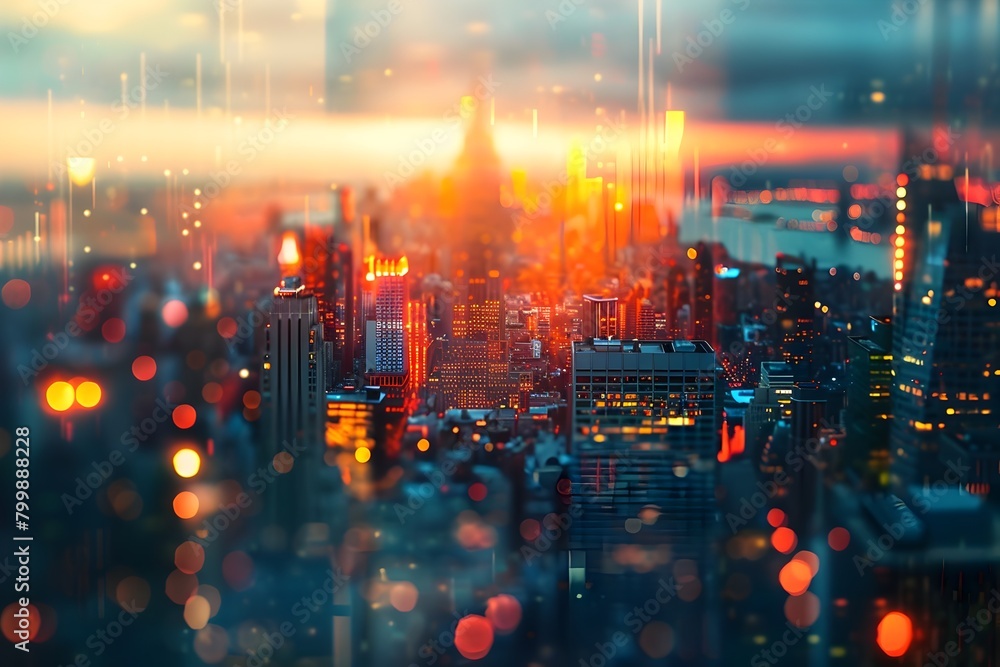 Captivating Cityscape Symphony:Vibrant Blurred Urban Landscape at Night Captivating Cityscape Symphony:Vibrant Blurred Urban Landscape at Night