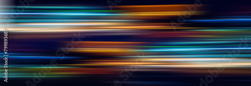 Abstract lights trails on the dark background