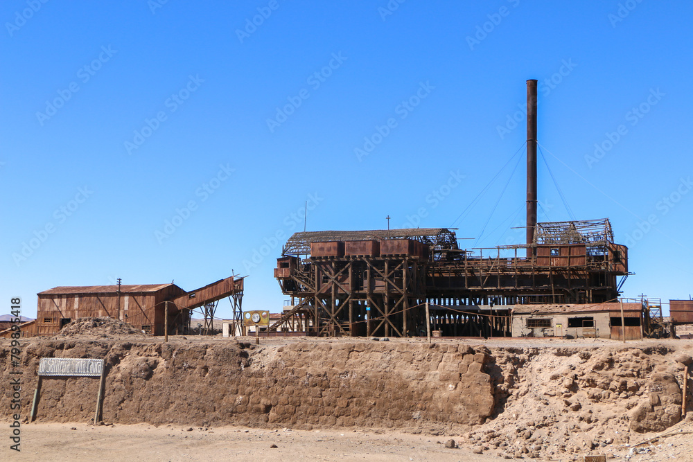 abandoned factory in the desert abandoned factory in the desert