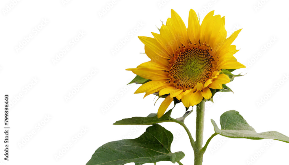 Fototapeta premium ひまわり あなただけ見つめる 憧れ 夏 PNG 透過
