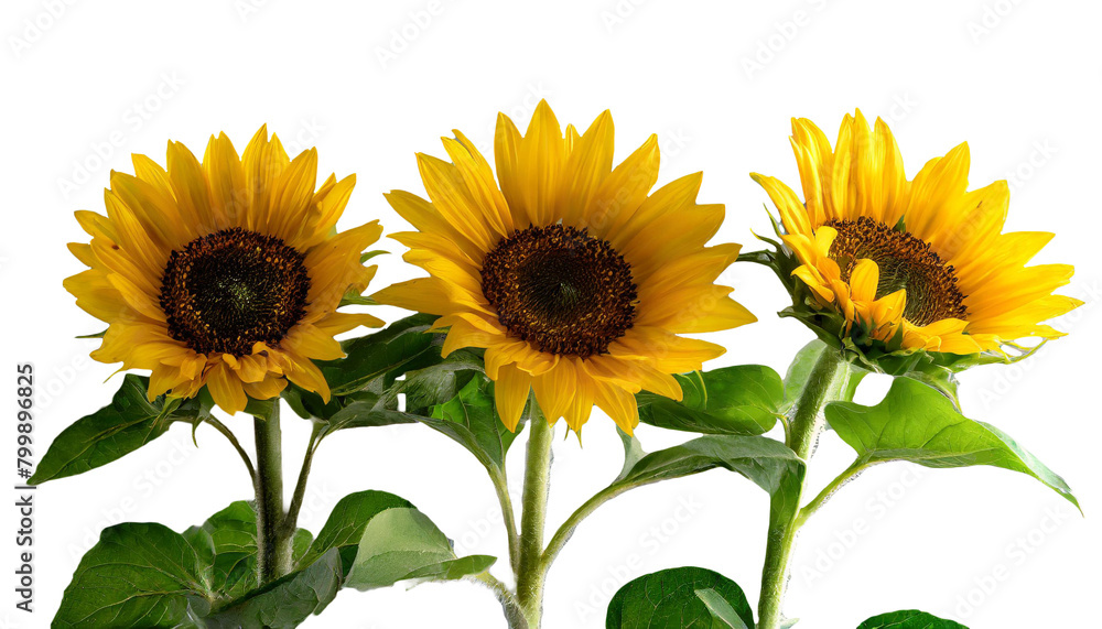 Naklejka premium ひまわり あなただけ見つめる 憧れ 夏 PNG 透過