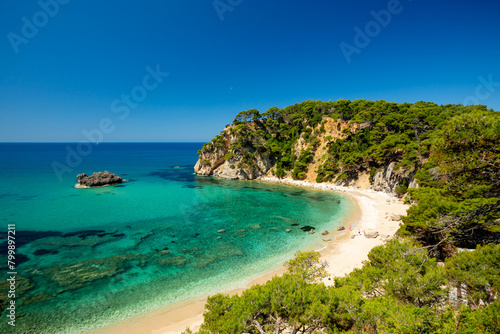 Fototapeta Naklejka Na Ścianę i Meble -  Alonaki Fanariou beach in Greece	