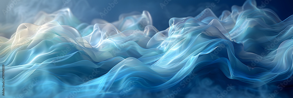 Dreamy Digital Background with Swirling Shapes - Perfect for Banners and Promotions