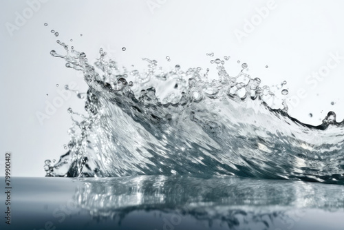 水, 水面, 波, 水飛沫, 雫, 自然, 白背景, water surface, wave, drip, sheet of spray, nature, white background