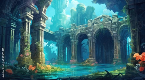 Enchanted Ruins Underwater Realm