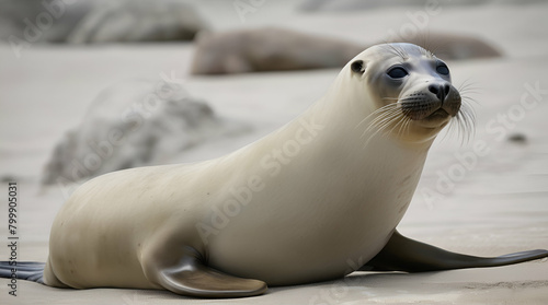 Pacific Ocean in La Jolla California Sea Lions Australian Sea Lion and a Diver generative ai 