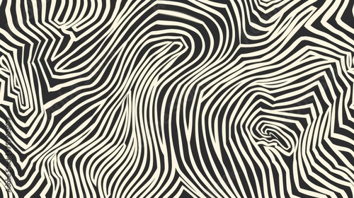 A mesmerizing black and white zebra stripe pattern