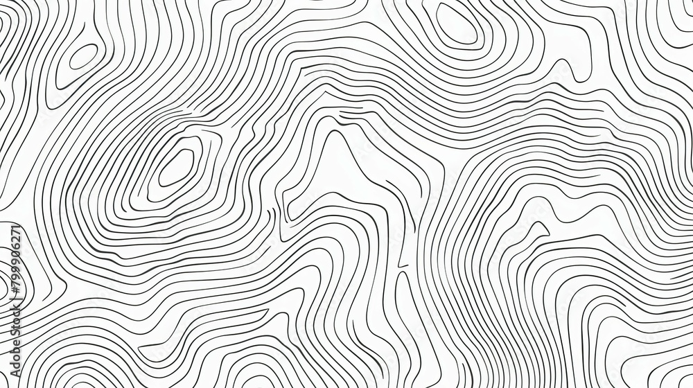 Abstract topographic lines creating a mesmerizing landscape