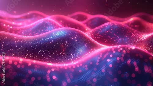 Abstract background with dynamic waves. 3d rendering, 3d illustration.