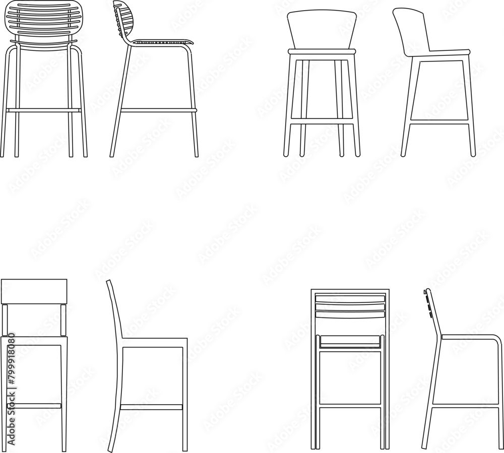 Sketch illustration vector design of a lounge chair for a cafe restaurant Sketch illustration vector design of a lounge chair for a cafe restaurant
